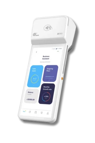 Terminal de paiement mobile PAX A960 avec imprimante thermique