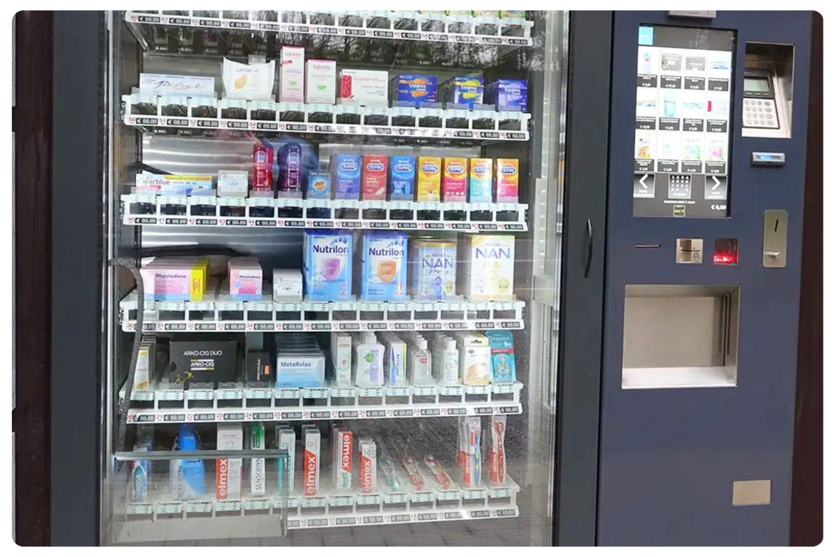 Pharmacie distributeur extérieur