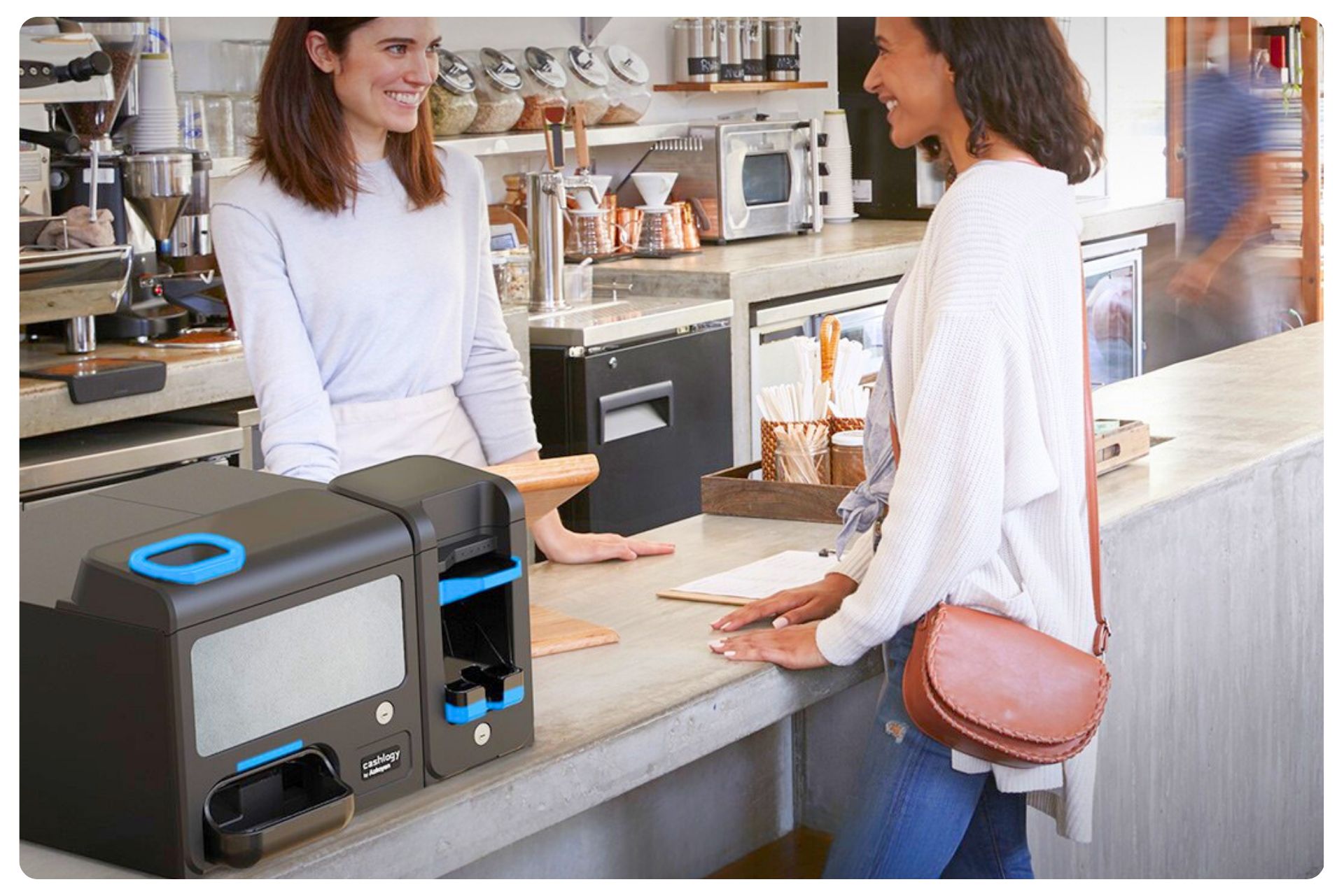 Monnayeur automatique magasin cashlogy belgique
